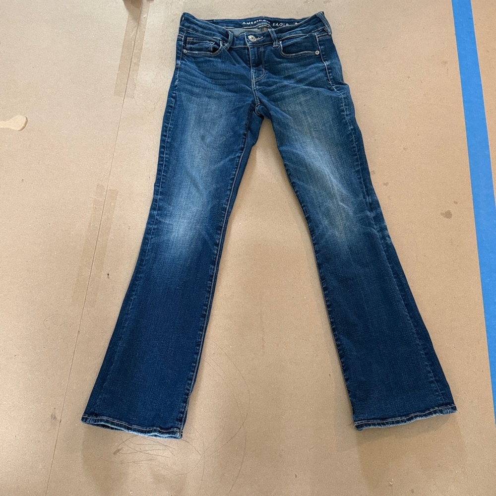 American Eagle Outfitters Dark Blue Flare Jeans